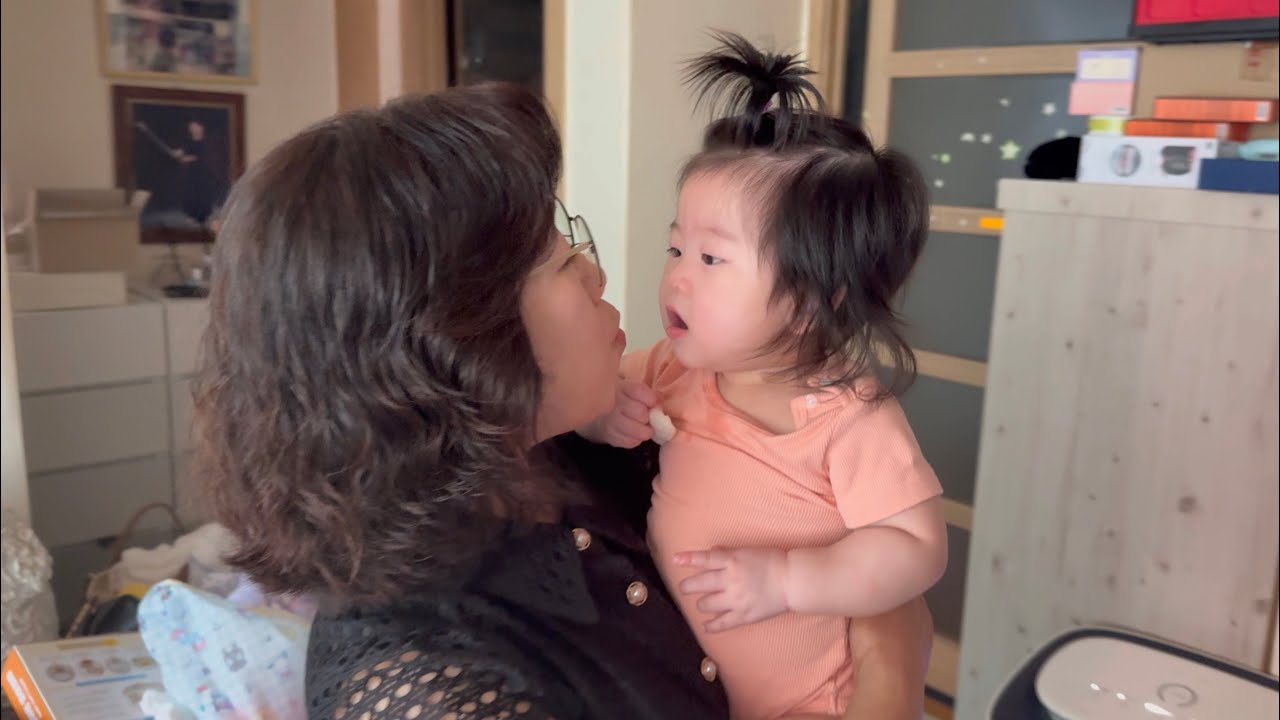 シオモニに内緒で、孫を連れて誰もいない家で待ってみた🤣笑