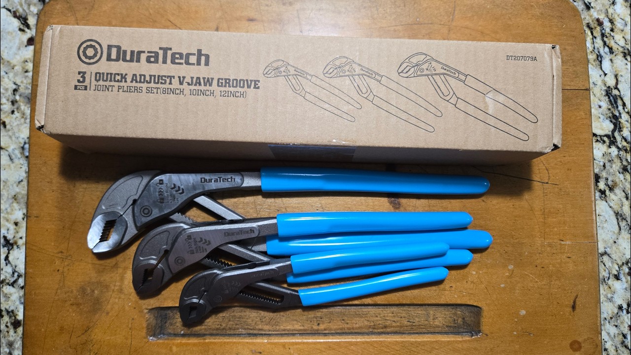 DURATECH 3-Piece Water Pump Pliers Set(8