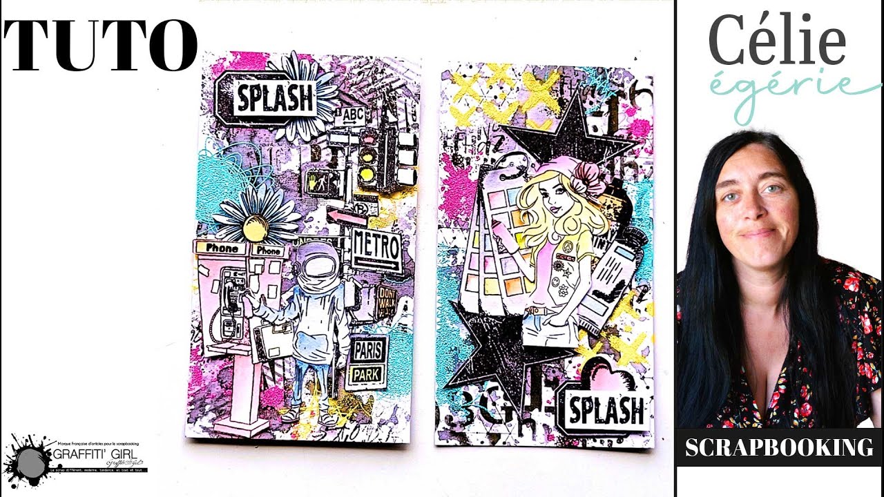 Création de Tags Street Art et Urban Chic en Scrapbooking avec Célie