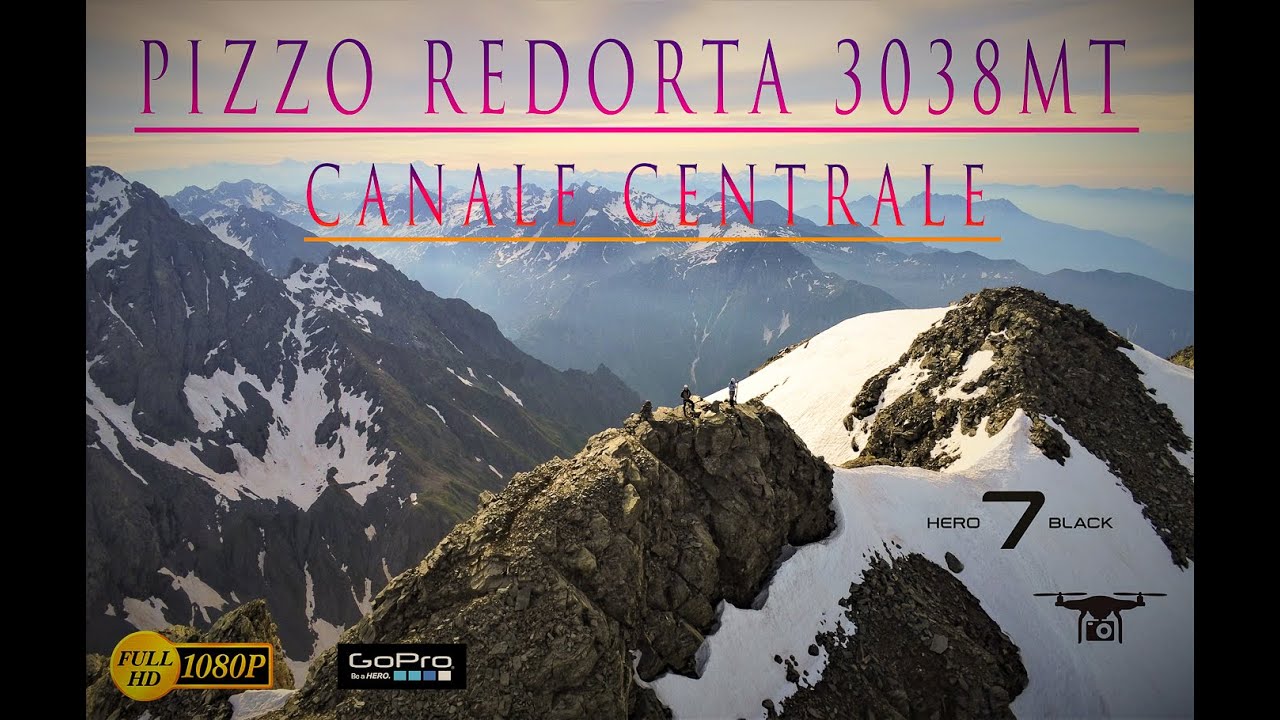 CANALE CENTRALE PIZZO REDORTA, discesa dalla normale 27/06/21