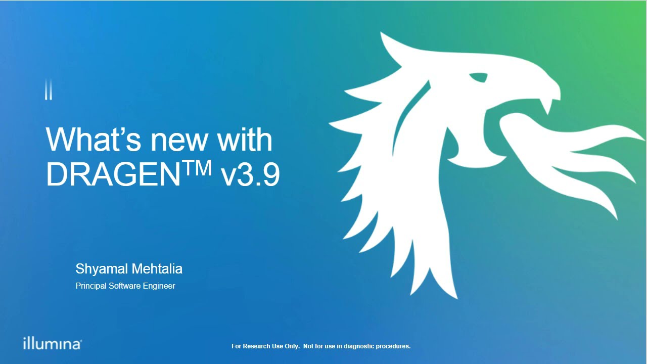 Illumina DRAGEN Bio IT Platform: What is new with version 3.9 updates