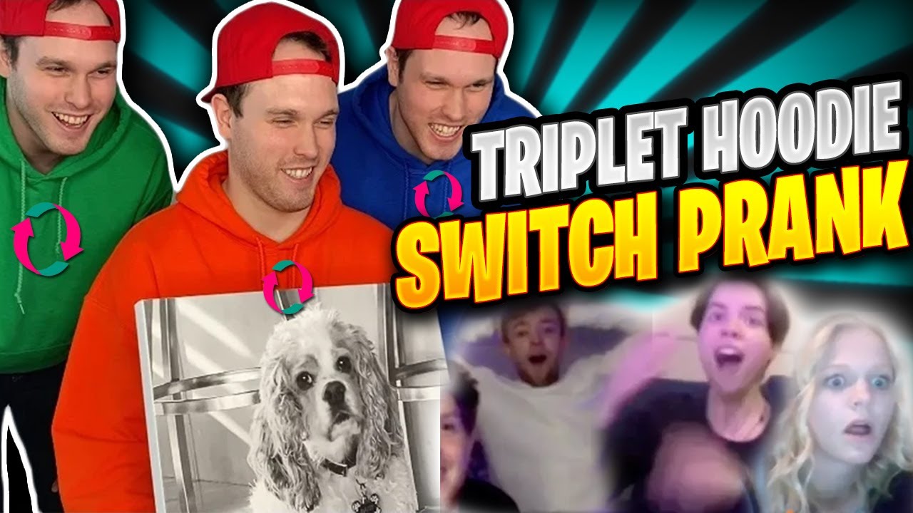 TRIPLET HOODIE SWITCH OMEGLE PRANK