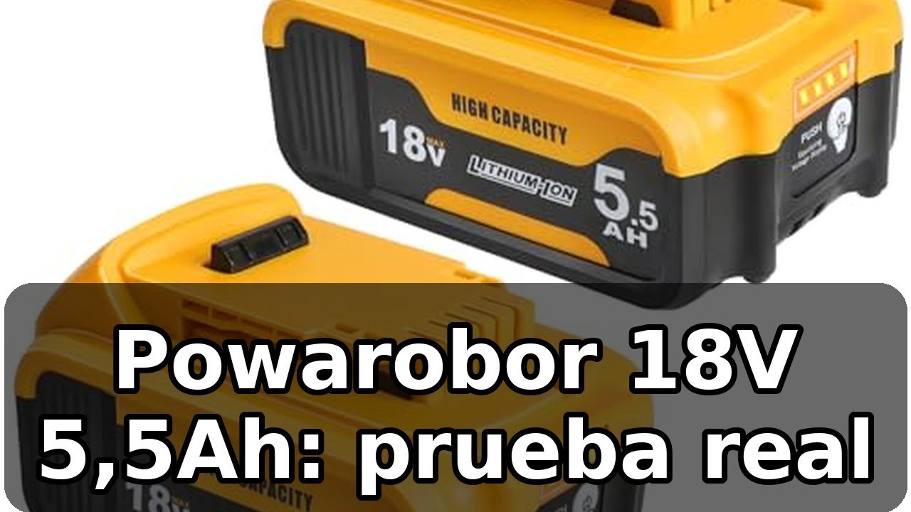 Revisión completa de Powarobor WTL-DCB255-2: batería 18V 5,5Ah compatible con Dewalt