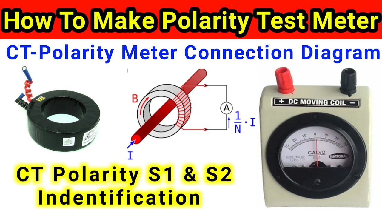 How to Make CT and PT Polarity Test Meter | Polarity Meter Internal Connection Diagram in Hindi