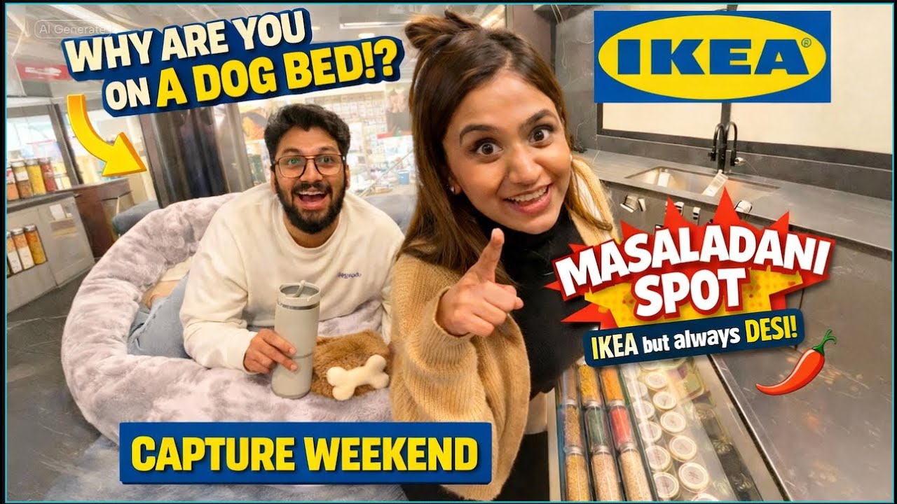 Found him on a Dog bed-Ikea 😂 | Desi Couple Fun at Festival Plaza