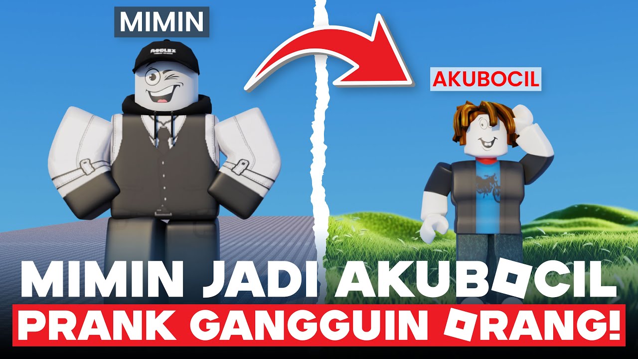 PRANK SEHARIAN MIMIN JADI AKUBOCIL DAN GANGGUIN ORANG LAIN!!!