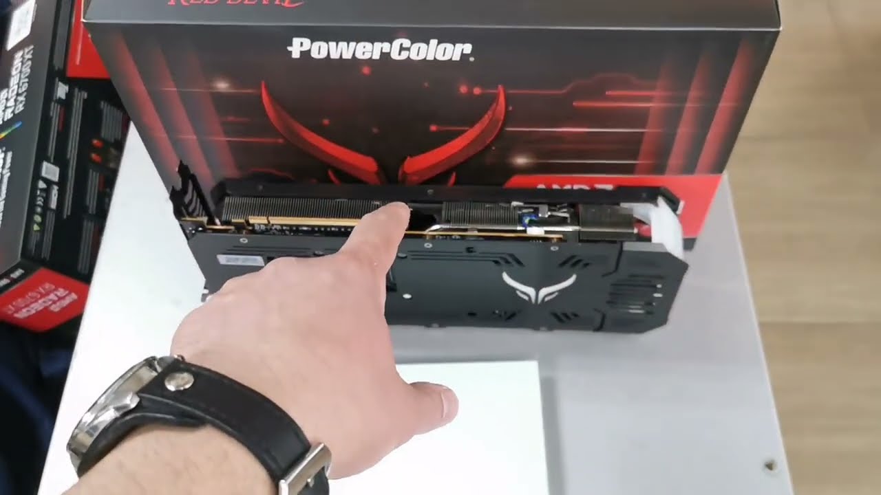 PowerColor Red Devil RX6700XT хешрейт. 46Mh на 105ватт. Карта с топовым охладом и мини проблемой...
