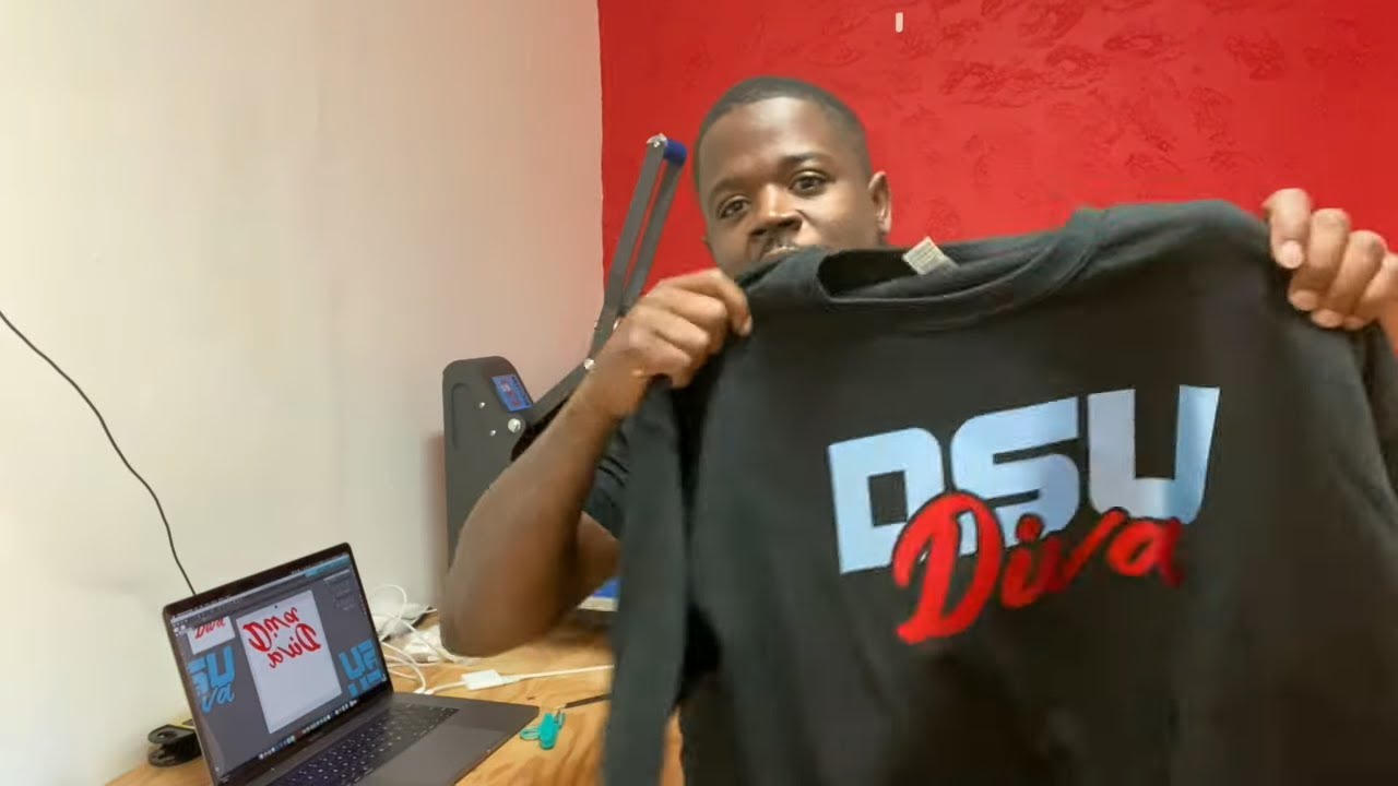 How To Create A Multi-color T-Shirt Using Heat Transfer Vinyl From Start To Finish