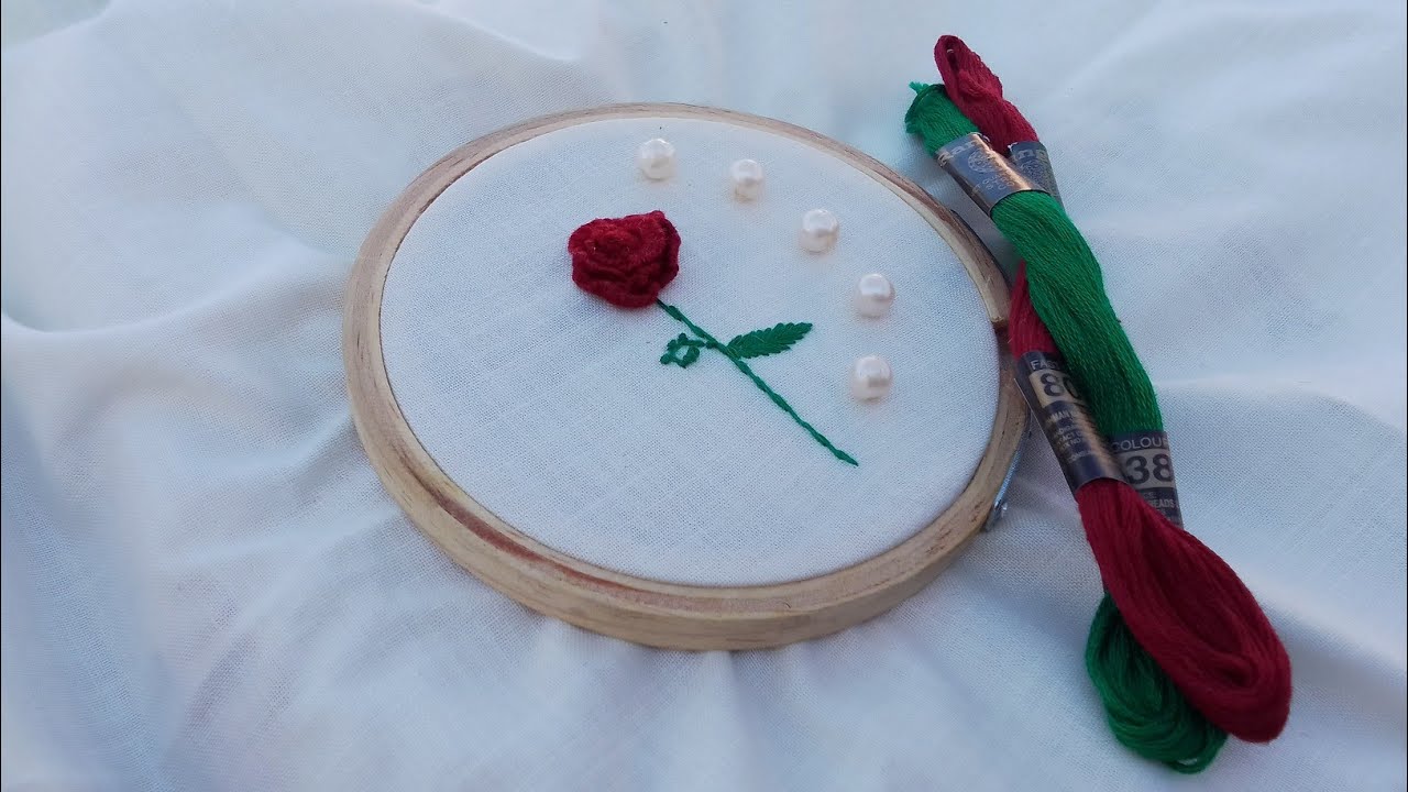 Gorgeous Brazilian Rose Stitch 🌹🧵🧶  #Brazillianrosestitch #craft #viralvideo