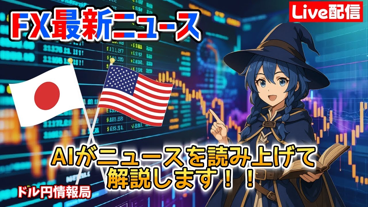 【FXライブ配信】2026.3/16.6:59~AIが最新ニュースをすべて読み上げます！リアルタイムでドル円レートをお知らせしニュースが入り次第、今後のドル円レートについて詳しく解説していきます。