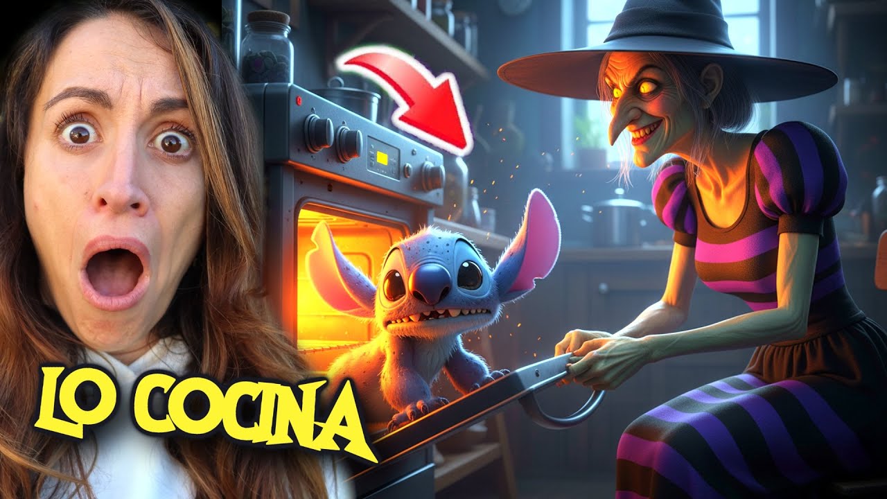 STITCH SE ENCUENTRA CON LA BRUJA🤫QUIERE COCINARLO😱