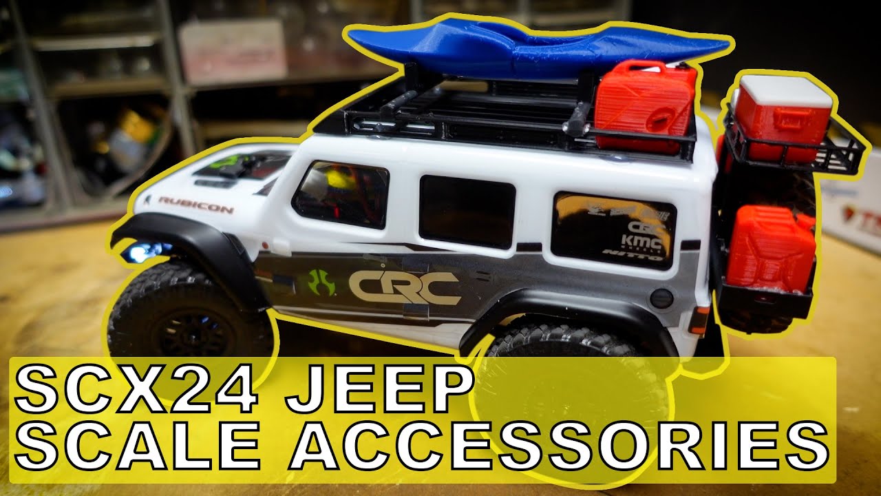 Axial SCX24 JEEP Indoor Build Ep.2 SADDLEBAG420 Scale Accessories