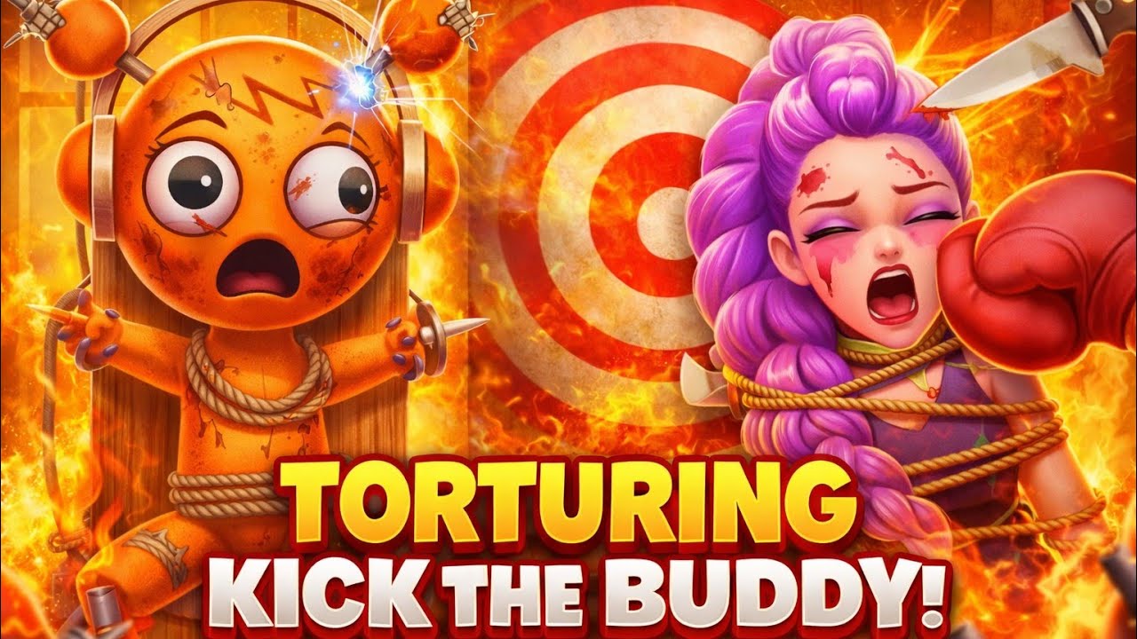 SPRUNKI & KPop Demon Hunters Suffer in Kick the Buddy… This Got Out of Control!
