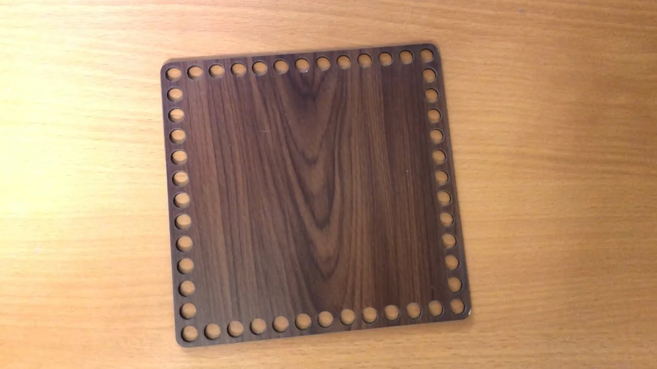 How to crochet square/rectangular wooden base | how to join another thread