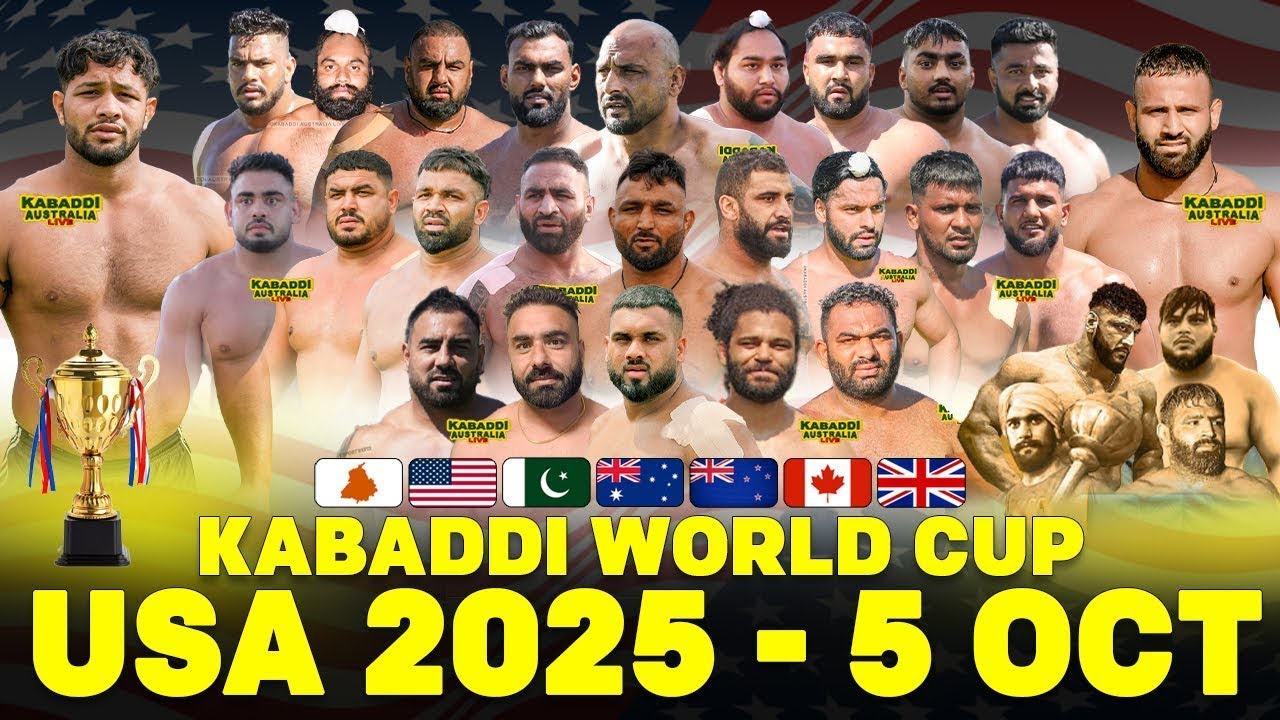 🔴 [SEMI 2] USA vs UK | USA Kabaddi World Cup 2025 | 5 Oct 2025 |Kabaddi Live Today |Live Kabaddi