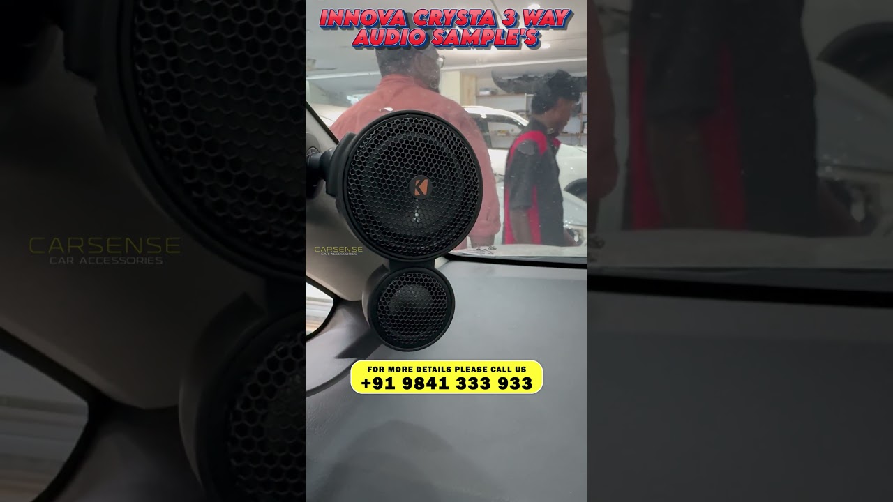 Innova Crysta 3 Way Audio Setup | Car Audio Sample's | Car Audio Chennai | Car Accessories 