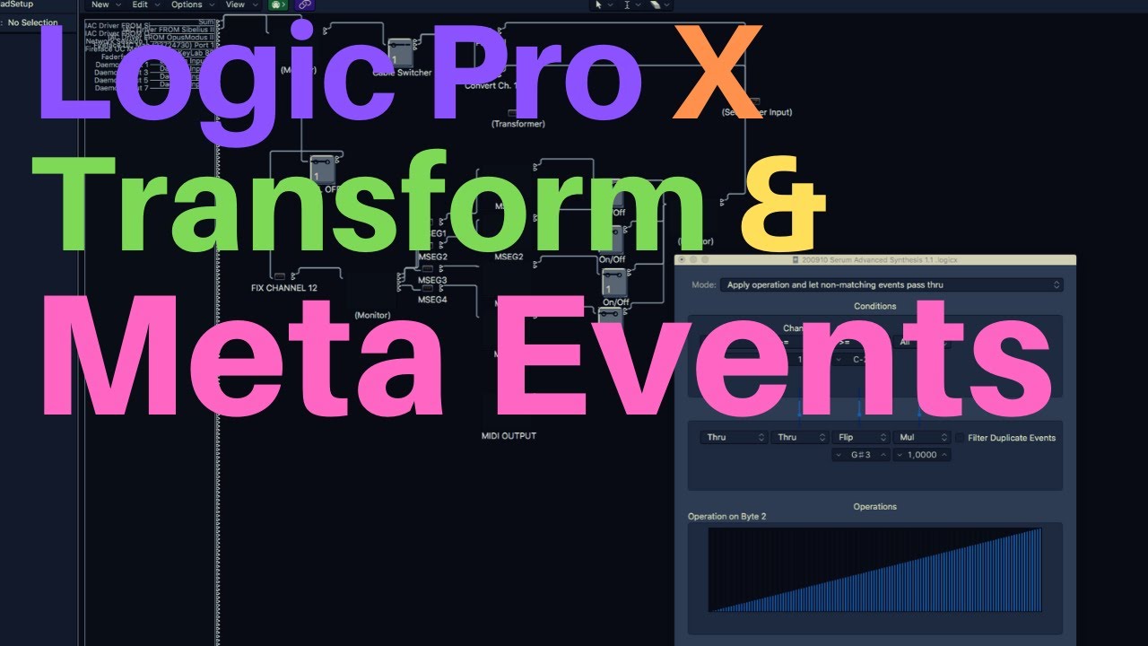 Logic Pro X - Meta-Events & The Transform Window - SubjectSound