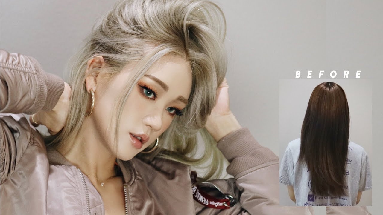I Bleached My Over-processed Brunette Hair to Blonde | 손상모 셀프탈색 꿀팁!