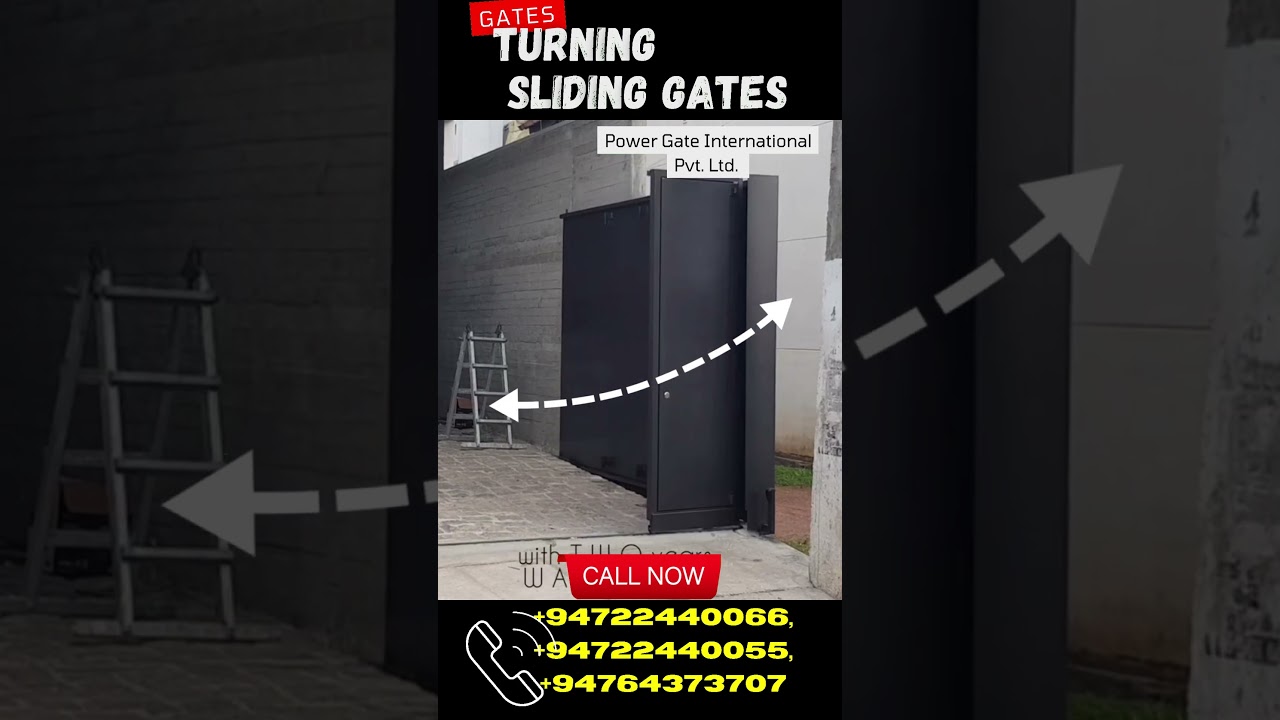 Turning Sliding Gate | Call on +94722 44 00 55