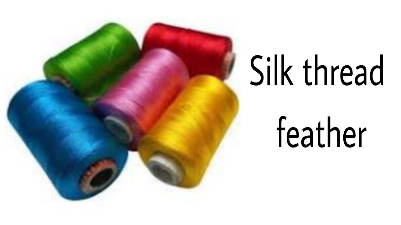 How to make feather from silk thread / Art Hub / Art and Craft