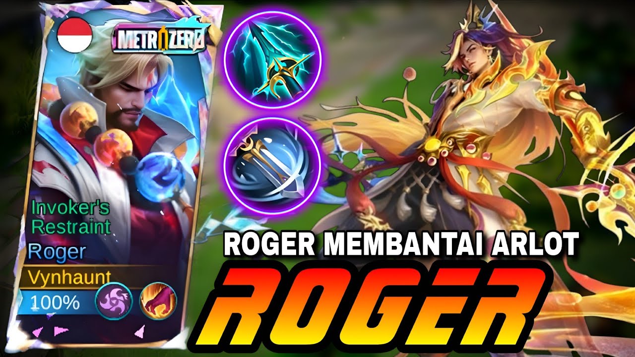 ROGER HYPER DI REMEHKAN ARLOT‼️KITA KASIH PAHAM PAKAI SAVAGE | BEST BUILD ROGER 2025 