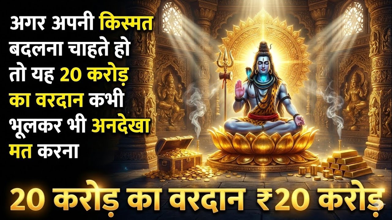 108🕉️ अगर अपनी किस्मत बदलना चाहते हो😱 तो यह संदेश 20 करोड़ का वरदान है।। Mahadev Ji Ka Sandesh 🌈