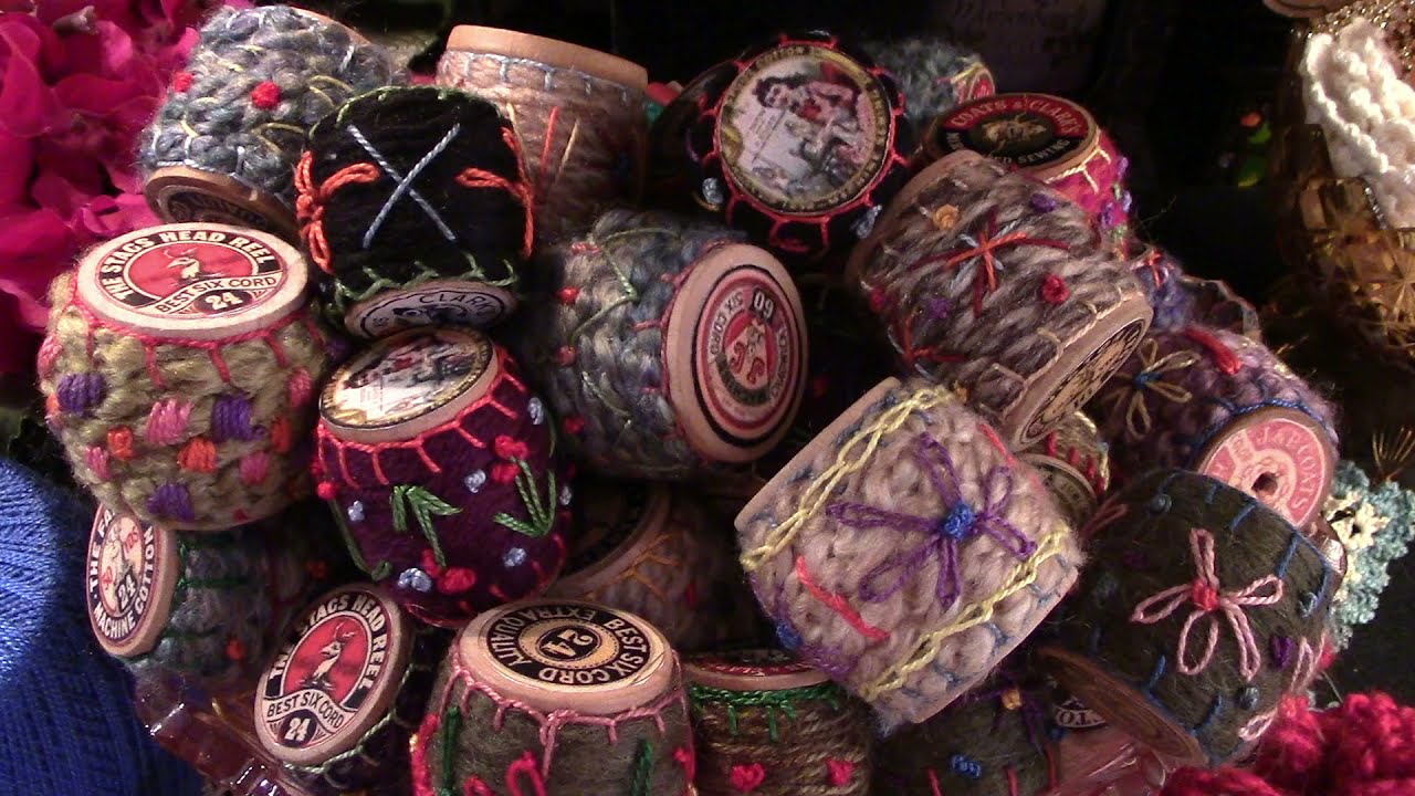 Wooden Spool Ornaments a Vintage Craft