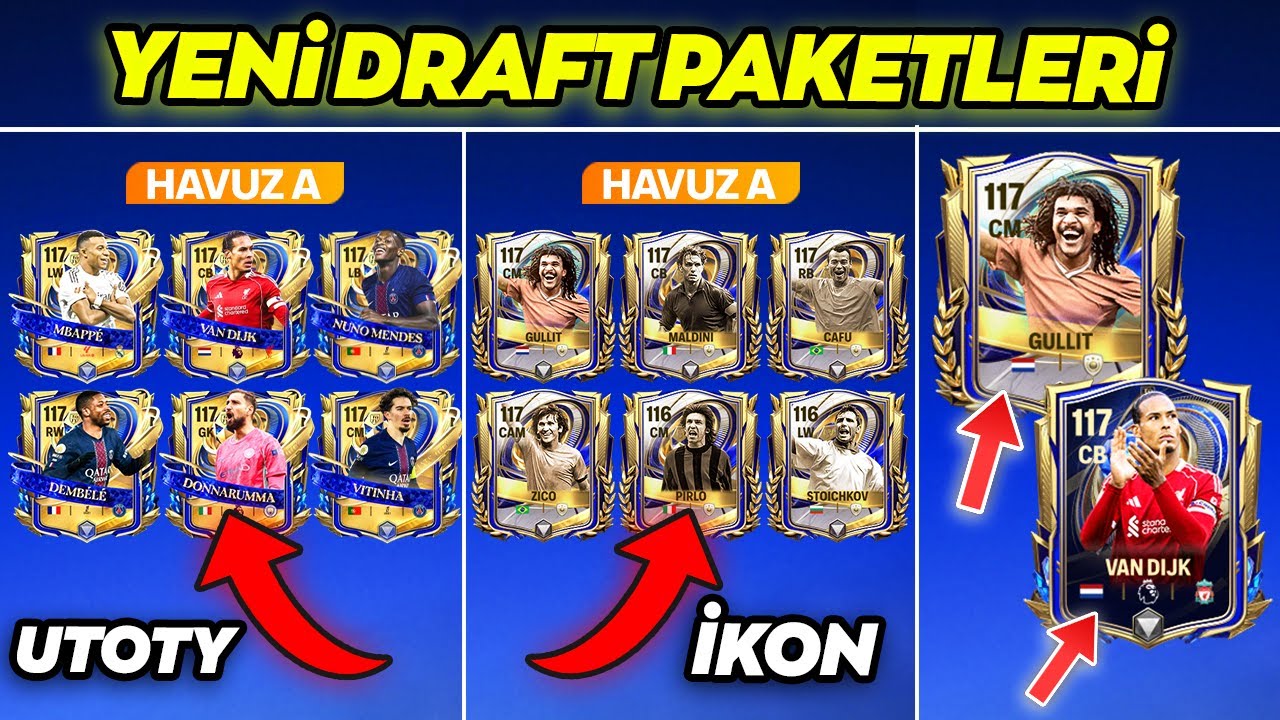 SAKIN DRAFT FİŞİ HARCAMA 🚨 İKON VE UTOTY DRAFT GELİYOR 🔥 NE ZAMAN TOTY FC Mobile