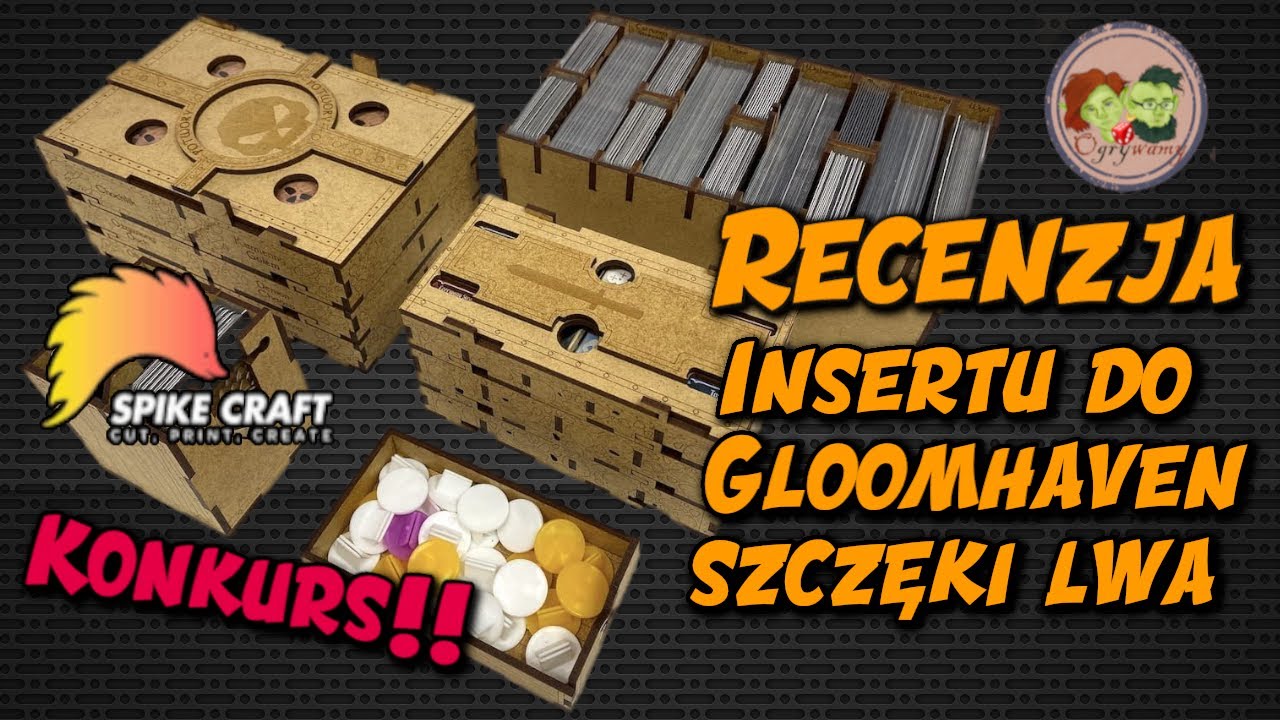 Zróbmy porządek | Insert do Gloomhaven i wieża do Carcassonne od Spikecraft