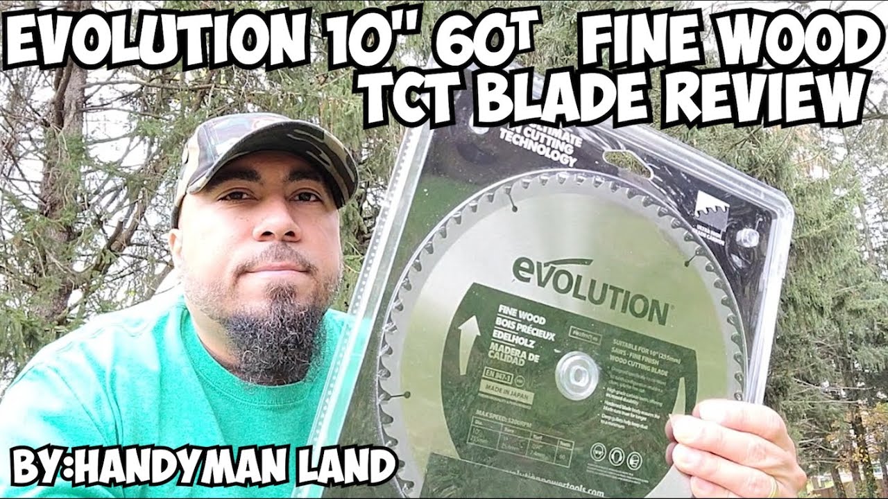 Evolution 10'' 60T Fine Wood TCT Blade Review #diy #woodworking