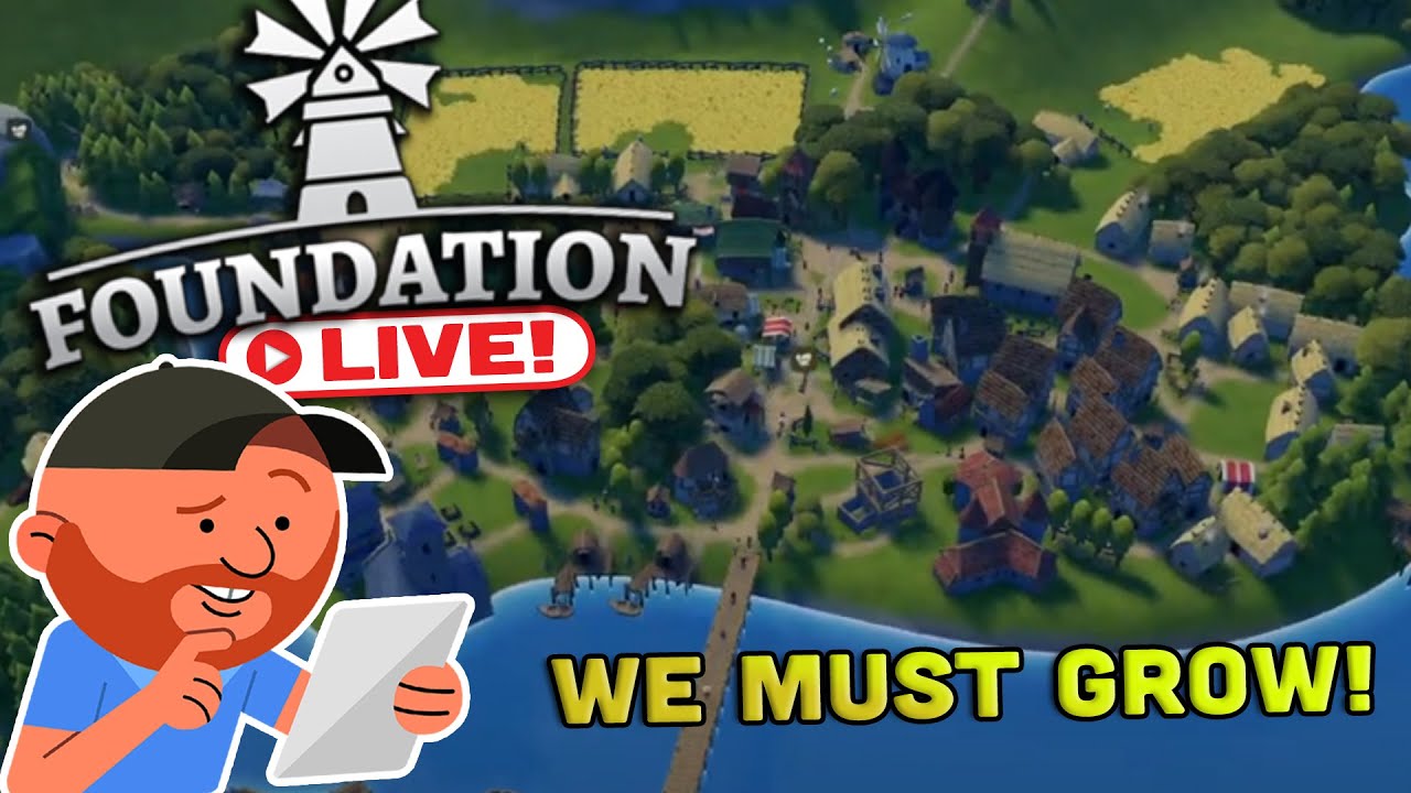 Foundation [LIVE🔴] S2 Ep 11 | Maybe Continuous Expansion will Save Us? | Medieval City Builder