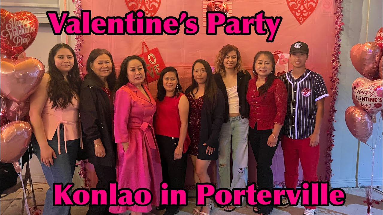 Valentine’s Party in Porterville. Fun night with friends and family.
