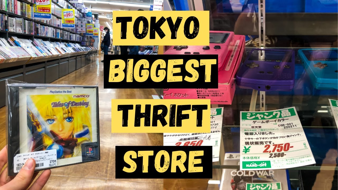Thrift shopping for rare items at THE BIGGEST HARD OFF in TOKYO