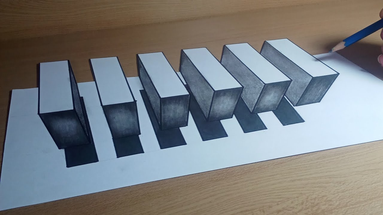 Cara gambar zebra cross 3d - trick art 3d - gambar 3 dimensi