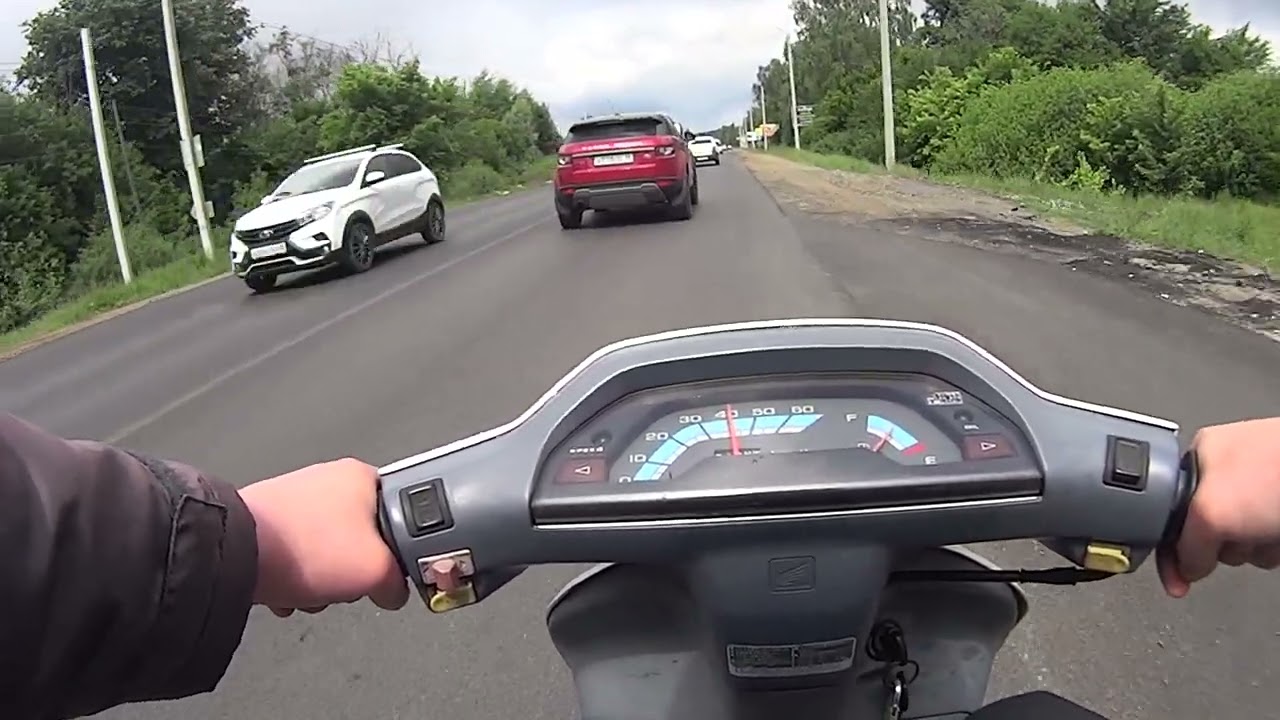 Обкатка Мистика Honda Tact AF-24 Дождь