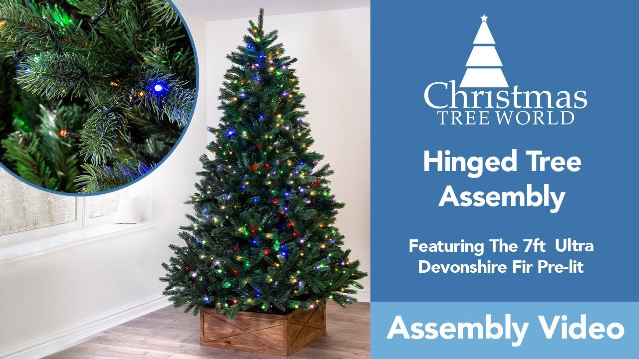 How to Assemble A Hinged Christmas Tree by Christmas Tree World | Ultra Devonshire Pre-lit