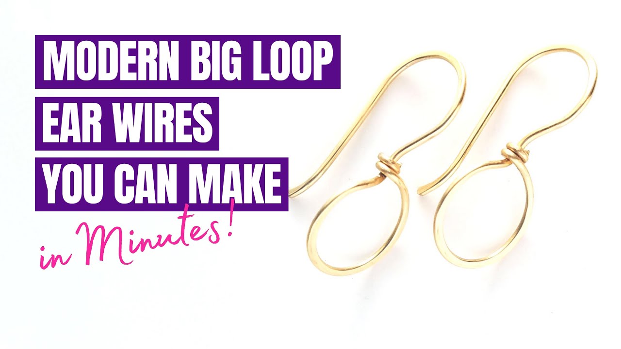 Modern BIG LOOP Earwires for Minimalist Earring Designs