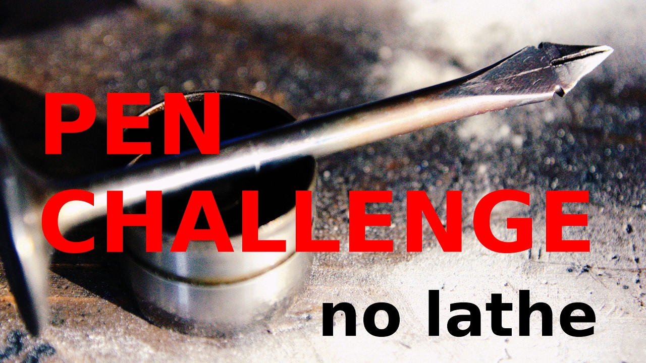 Fountain pen ✒️, forged from a Valve, no Lathe Pen Challenge!