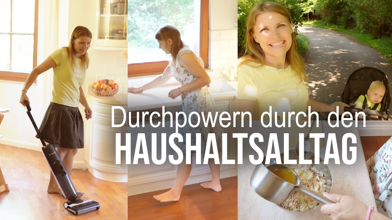 Durchpowern durch den Haushaltsalltag: Kochen, Aufräumen, Putzen - Vlog