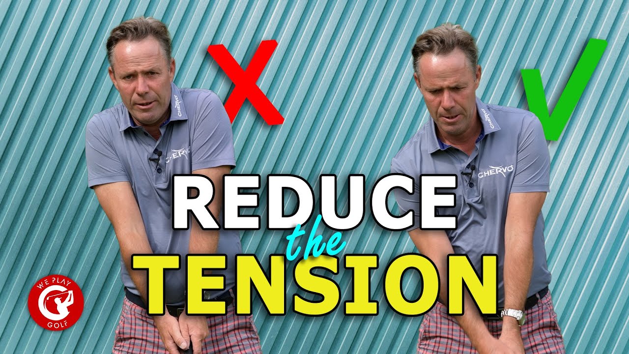 Reduce the TENSION in the upper body when hitting a DRIVER - Best golf swing tip ever!