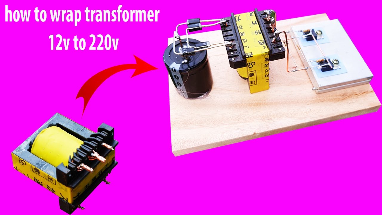 How to wrap transformer 12v to 220v, creativeprodigy#52