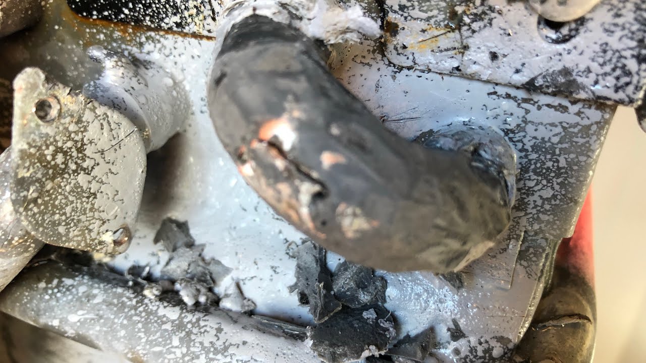 Emergency tankless water heater repair. Epoxy