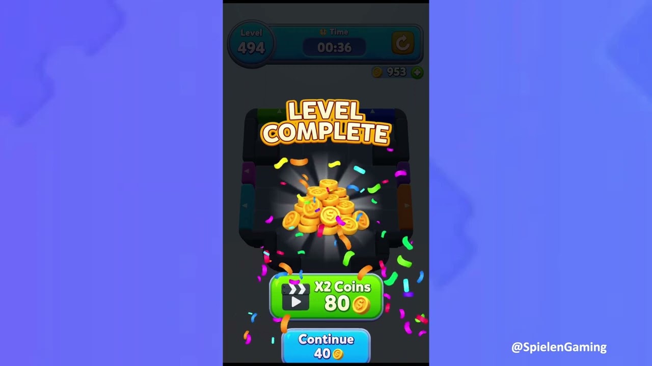 Color Block Jam Level 494 Solution Walkthrough