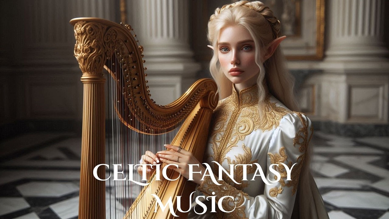 Ancient Elven Harp | 1 Hour Deep Relaxation & Study Music (Instrumental)