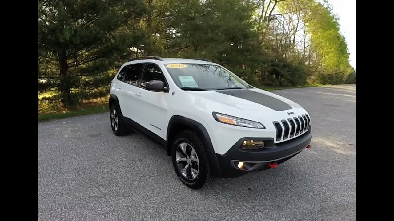 2015 Jeep Cherokee Trailhawk 4X4 White | Used Jeeps Martinsville, IN | P10719