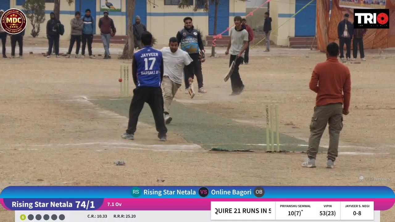 MDC Club Cricket Tournament ||  online baghori V/s netala Warriors