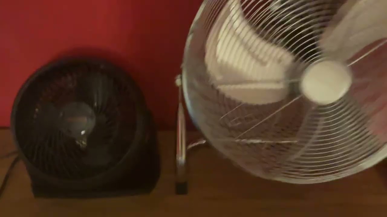 Morrisons Home 16 inch high velocity floor fan VS 2001 Honeywell 7 inch turbo desk fan