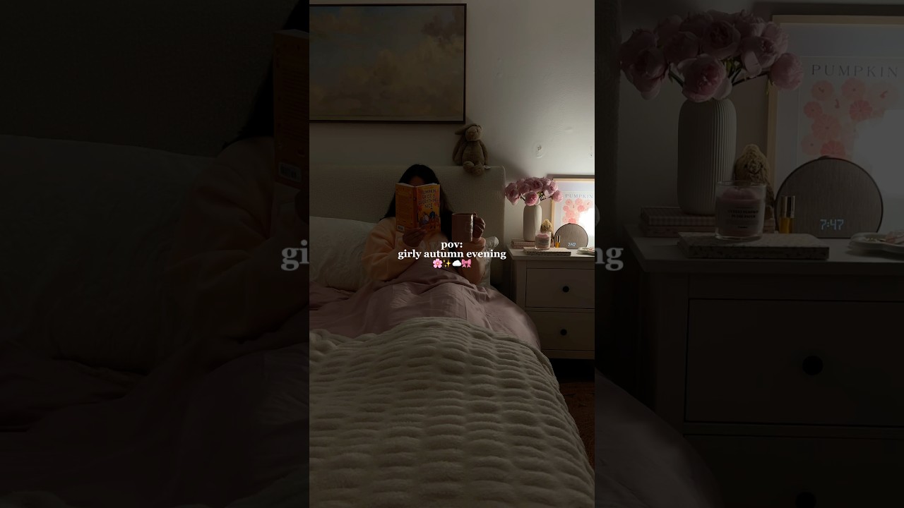 pov: a girly autumn evening after my 9&ndash;5 🍂✨#aesthetic #eveningvibes #cozygirl #selfcare #unwind