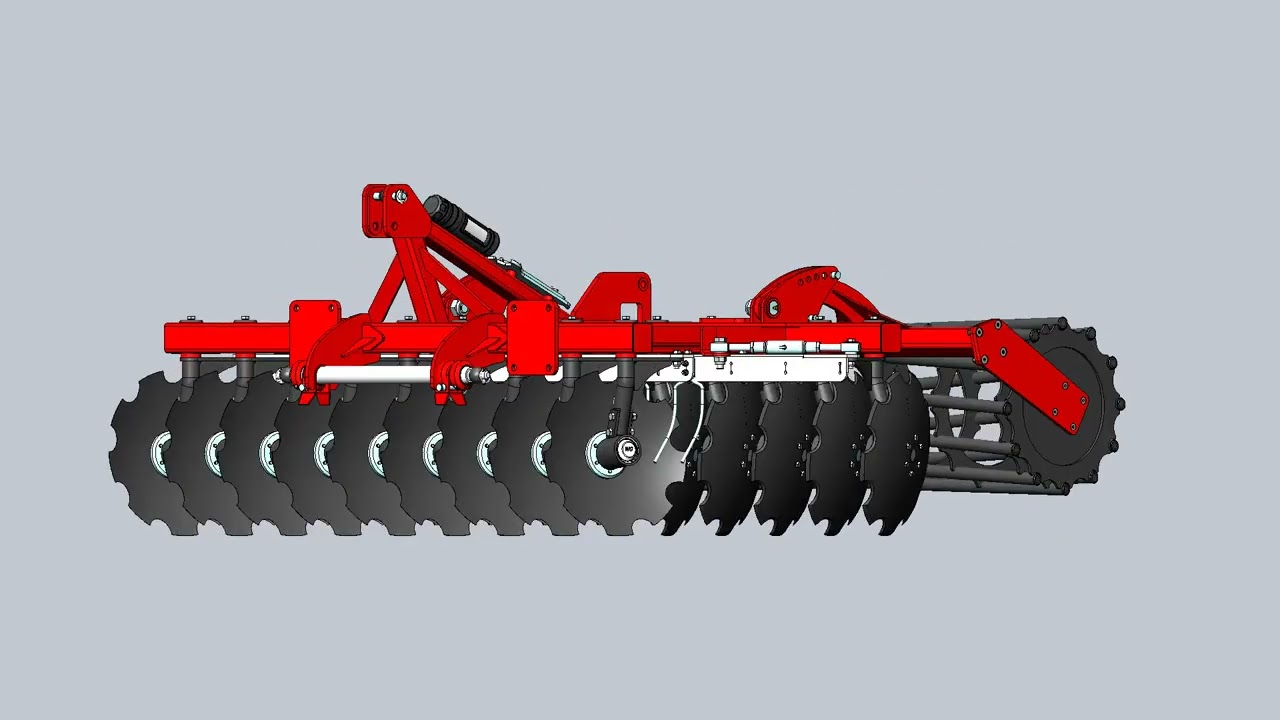 Mounted heavy disc harrow