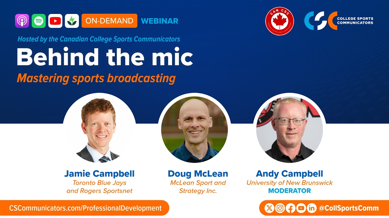 Behind the mic: mastering sports broadcasting | On-demand webinar